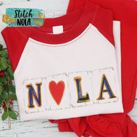 Personalized Valentines NOLA Love Printed by NOLA Bee Shirt
