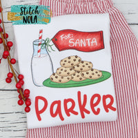 Personalized Milk and Cookies Printed Shirt