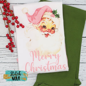 Personalized Christmas Vintage Santa Printed Shirt
