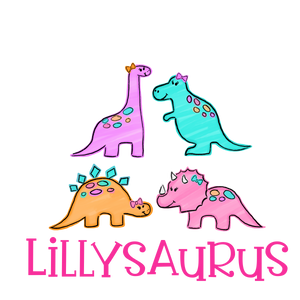 Girl Dinosaurs with Bows Printed Shirt