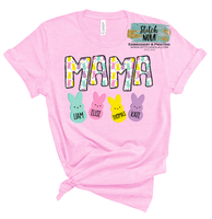 Mama or Any Name with Peeps Easter Print
