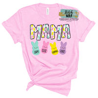 Mama or Any Name with Peeps Easter Print
