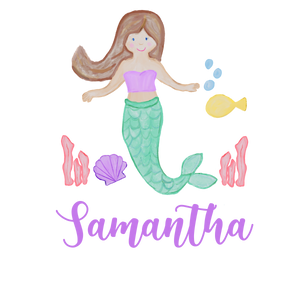 Personalized Under the Sea Mermaid Printed Shirt