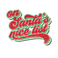 On Santa's Nice List Printed Shirt