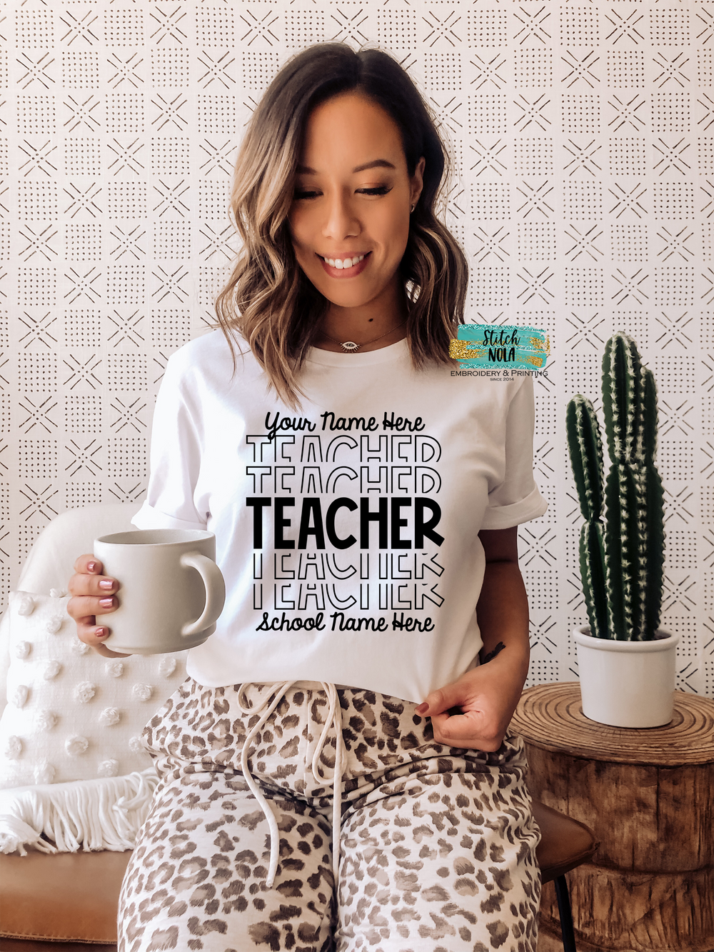 Customized Teacher Printed Tee