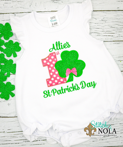 Personalized 1st St. Patrick's Day Appliqué Shirt