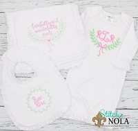 Personalized Fearfully & Wonderfully Made with Laurel Wreath Shirt
