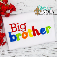 Personalized Big Brother Applique Shirt
